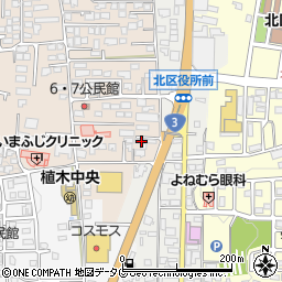 熊本県熊本市北区植木町一木171周辺の地図