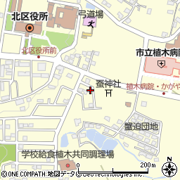 熊本県熊本市北区植木町広住461周辺の地図