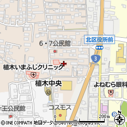 熊本県熊本市北区植木町一木178周辺の地図