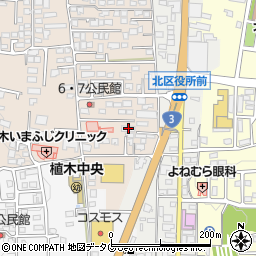 熊本県熊本市北区植木町一木180-3周辺の地図