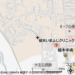 熊本県熊本市北区植木町一木285周辺の地図