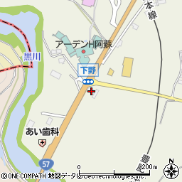 ＥＮＥＯＳ阿蘇登山口ＳＳ周辺の地図