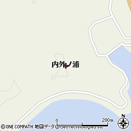 高知県宿毛市小筑紫町内外ノ浦周辺の地図