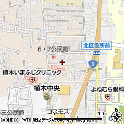 熊本県熊本市北区植木町一木180周辺の地図