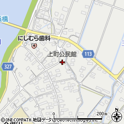 上町公民館周辺の地図