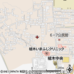 熊本県熊本市北区植木町一木607-6周辺の地図