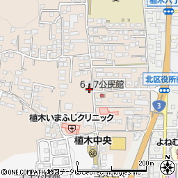 熊本県熊本市北区植木町一木587周辺の地図