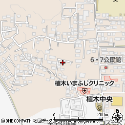 熊本県熊本市北区植木町一木607-4周辺の地図