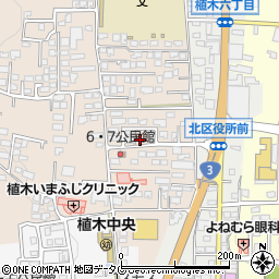 熊本県熊本市北区植木町一木822周辺の地図