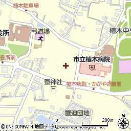 熊本市立植木病院周辺の地図