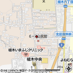 熊本県熊本市北区植木町一木818周辺の地図