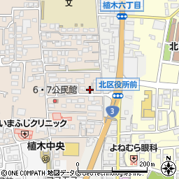 熊本県熊本市北区植木町一木169周辺の地図