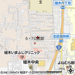 熊本県熊本市北区植木町一木825周辺の地図
