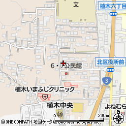 熊本県熊本市北区植木町一木817周辺の地図