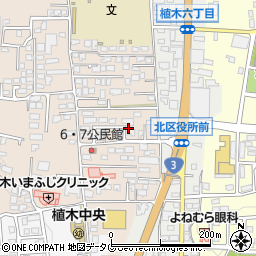 熊本県熊本市北区植木町一木811周辺の地図