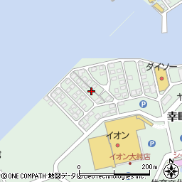 長崎県大村市幸町周辺の地図