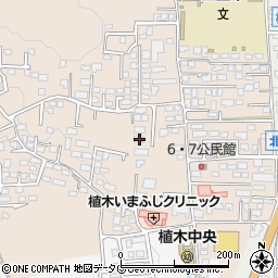 熊本県熊本市北区植木町一木588周辺の地図