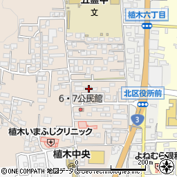 熊本県熊本市北区植木町一木814周辺の地図