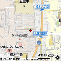 熊本県熊本市北区植木町一木168周辺の地図