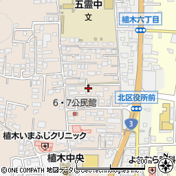 熊本県熊本市北区植木町一木188周辺の地図