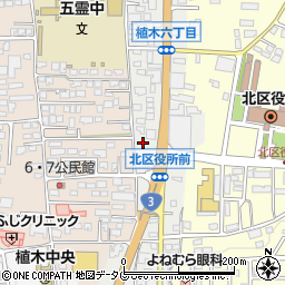 熊本県熊本市北区植木町植木113周辺の地図