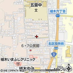 熊本県熊本市北区植木町一木188-14周辺の地図