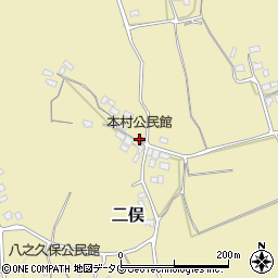 本村公民館周辺の地図