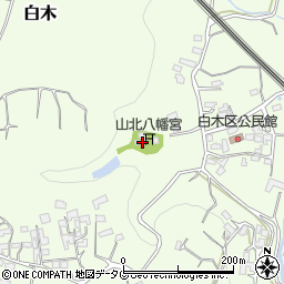 山北八幡宮周辺の地図
