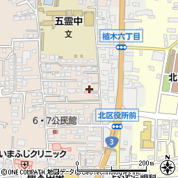 熊本県熊本市北区植木町一木167周辺の地図
