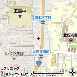 熊本県熊本市北区植木町植木115周辺の地図
