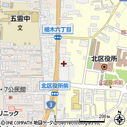 熊本県熊本市北区植木町植木132周辺の地図