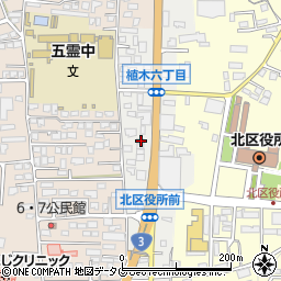 熊本県熊本市北区植木町植木117周辺の地図