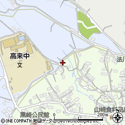 長崎県諫早市高来町黒崎154周辺の地図