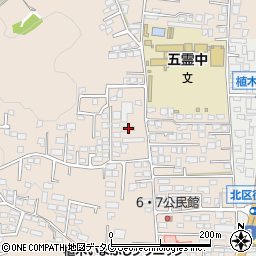 熊本県熊本市北区植木町一木583周辺の地図