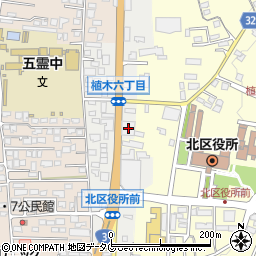 熊本県熊本市北区植木町植木131周辺の地図