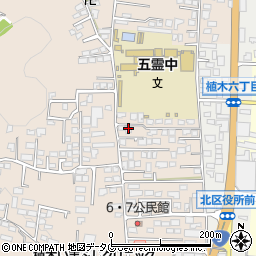 熊本県熊本市北区植木町一木196-15周辺の地図