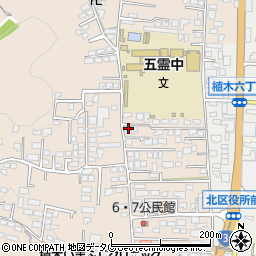 熊本県熊本市北区植木町一木196-11周辺の地図