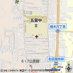 熊本県熊本市北区植木町一木196-6周辺の地図