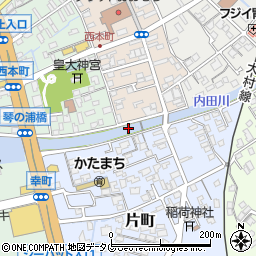 内田川周辺の地図
