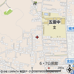 熊本県熊本市北区植木町一木582周辺の地図