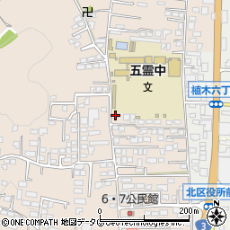 熊本県熊本市北区植木町一木196-12周辺の地図