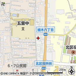 熊本県熊本市北区植木町植木119周辺の地図