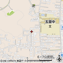 熊本県熊本市北区植木町一木556-23周辺の地図