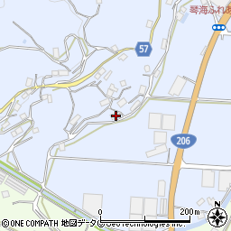 長崎県長崎市長浦町3591周辺の地図