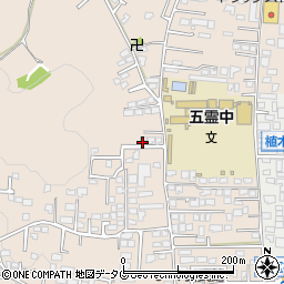 熊本県熊本市北区植木町一木556周辺の地図
