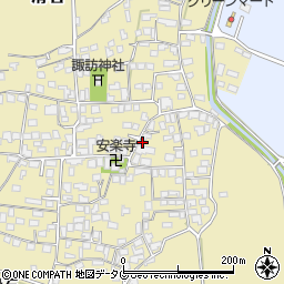 熊本県玉名市滑石598-1周辺の地図