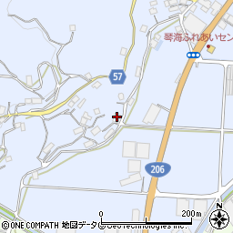 長崎県長崎市長浦町3586周辺の地図