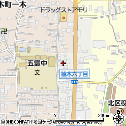 熊本県熊本市北区植木町植木122-10周辺の地図