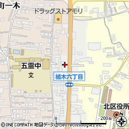 熊本県熊本市北区植木町植木124周辺の地図
