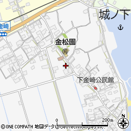 長崎県諫早市高来町金崎周辺の地図
